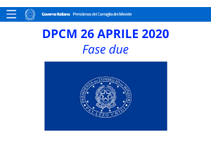 DPCM fase due riapertura italia 4 e 18 maggio