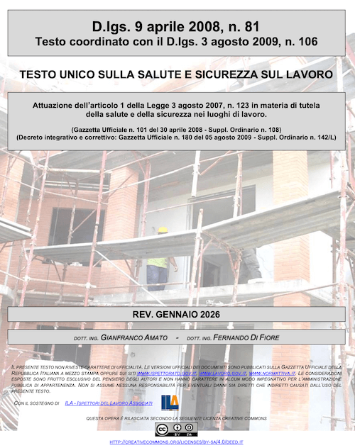 Sicurezza sul Lavoro: le novità dell'aggiornamento di Gennaio 2026 del Testo Unico