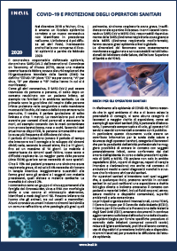 Inail covid-19 tutela salute sicurezza lavoro operatori sanitari inail documento informativo rischio biologico