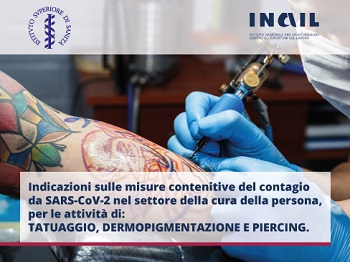 ISS inail tatuaggi cura persona piercing dermopigmentazione