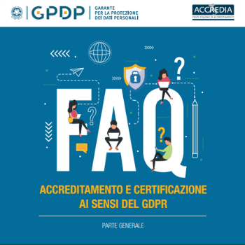 domande e risposte generali del garante privacy certificazione GDPR e Accredia
