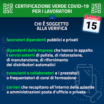 green pass lavoratori datore lavoro obbligo per accedere in azienda pubblica o privata